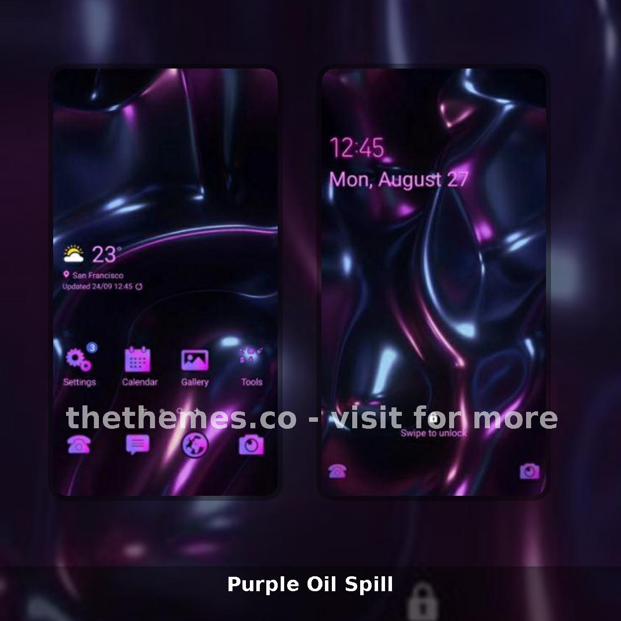 Purple Oil Spill