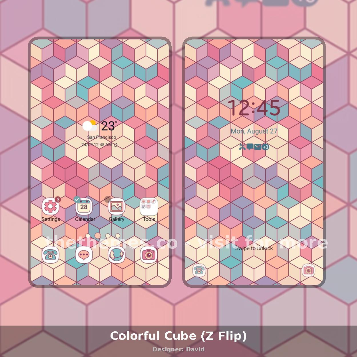 Colorful Cube (Z Flip)