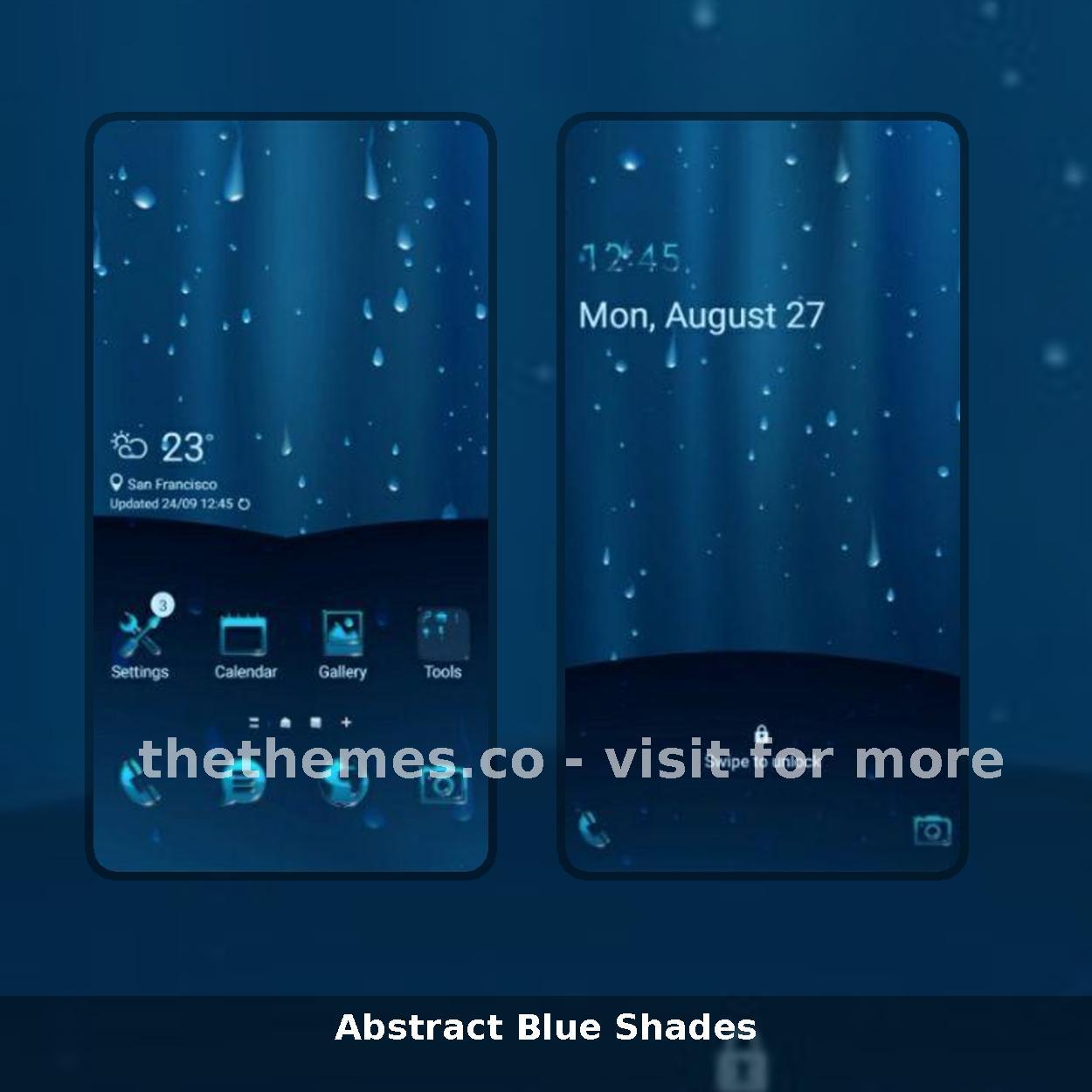 Abstract Blue Shades