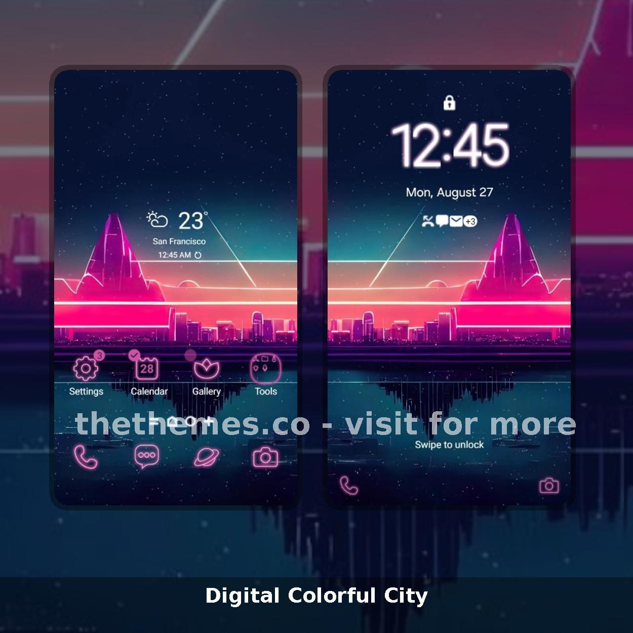 Digital Colorful City