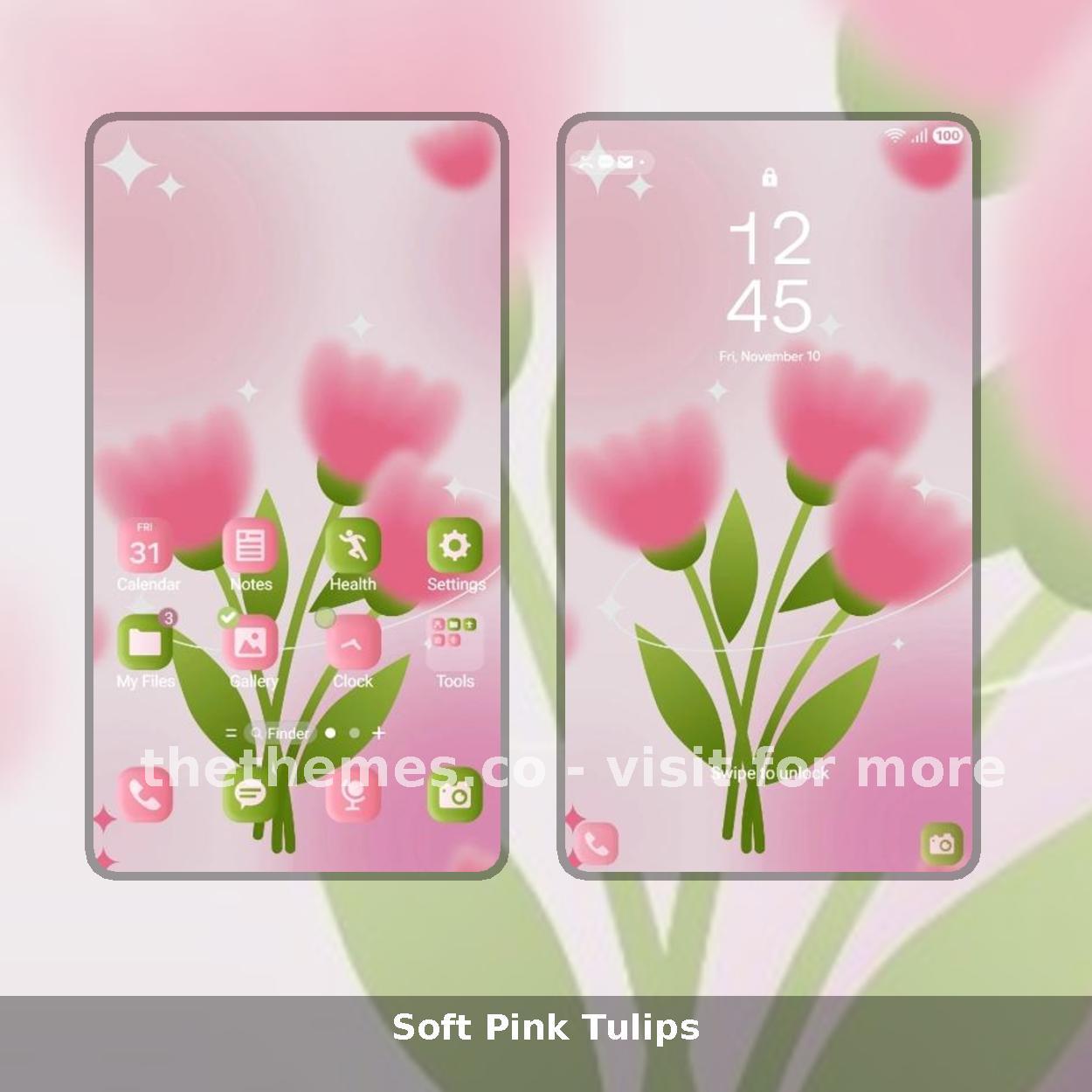 Soft Pink Tulips
