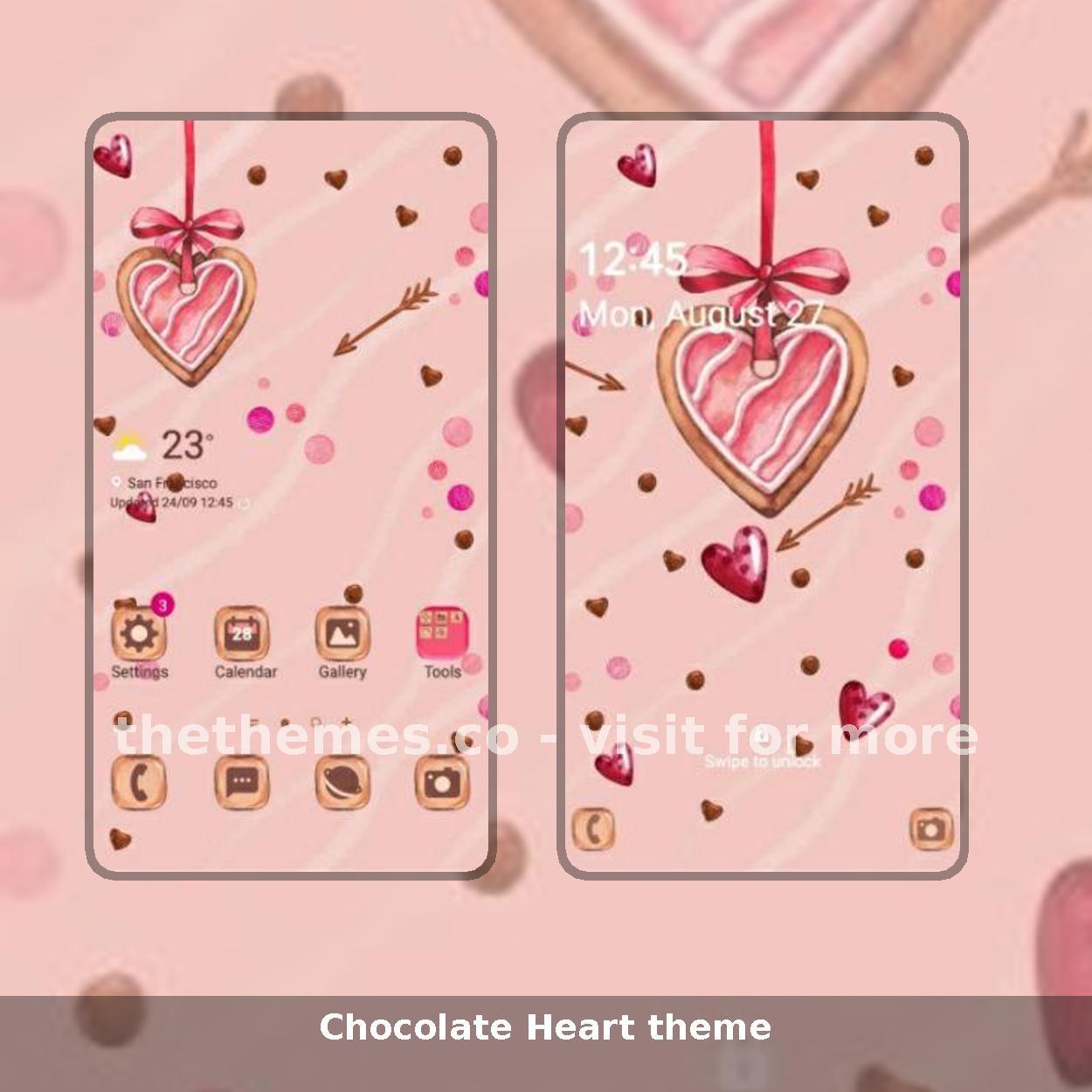 Chocolate Heart theme