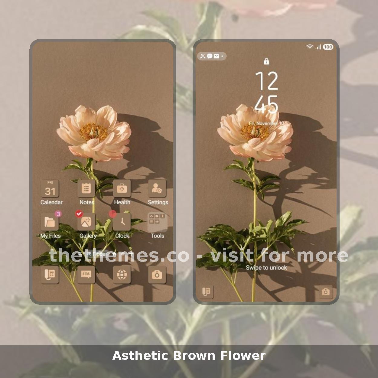 Asthetic Brown Flower
