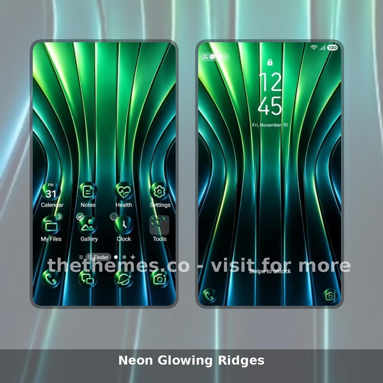 Neon Glowing Ridges