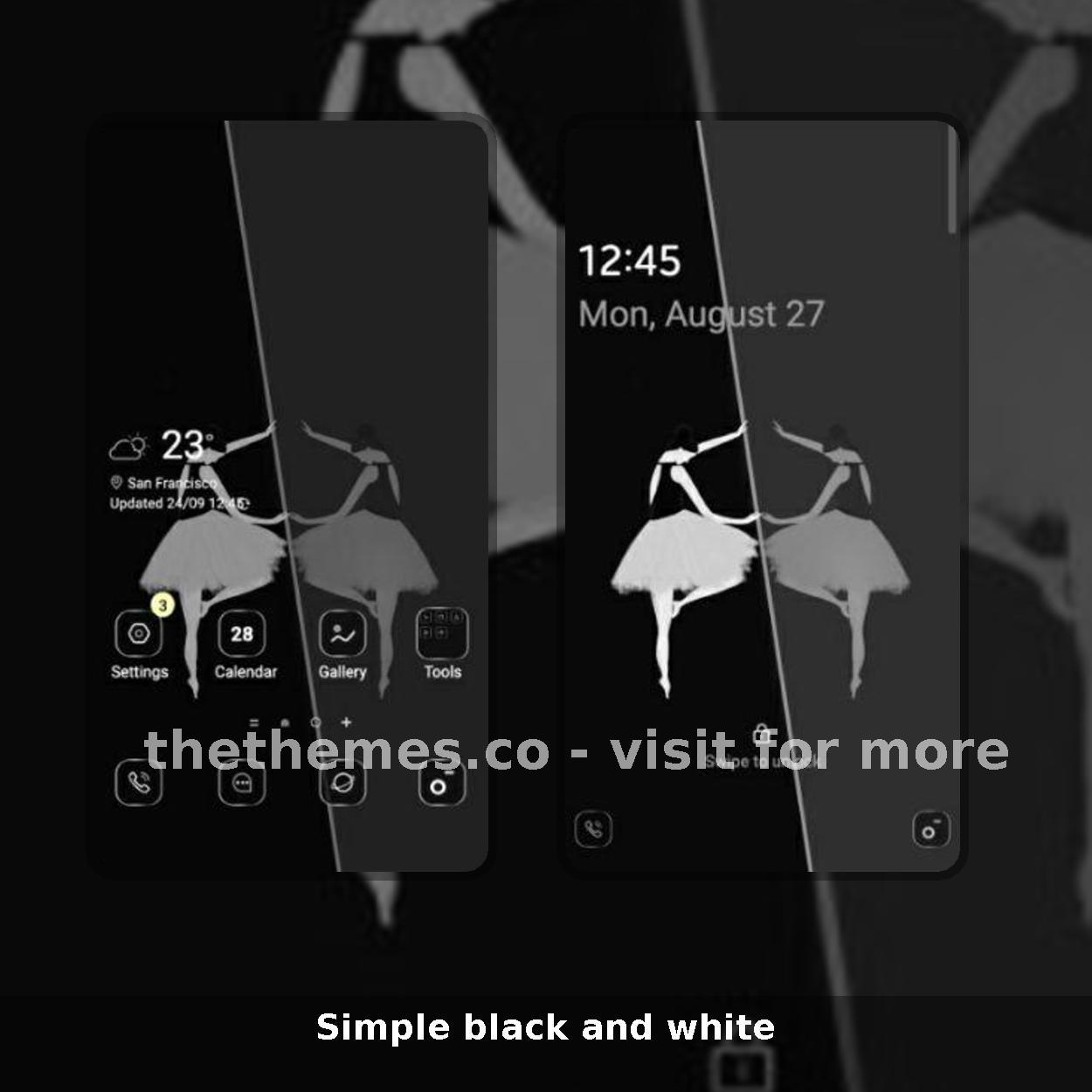 Simple black and white