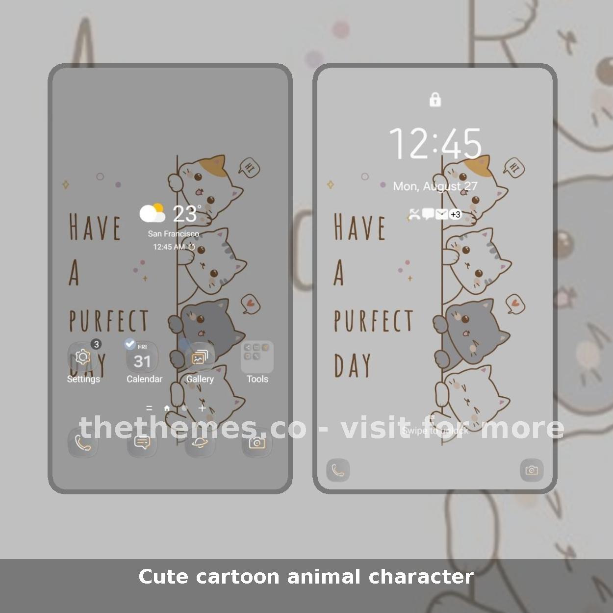 Cute cartoon animal character