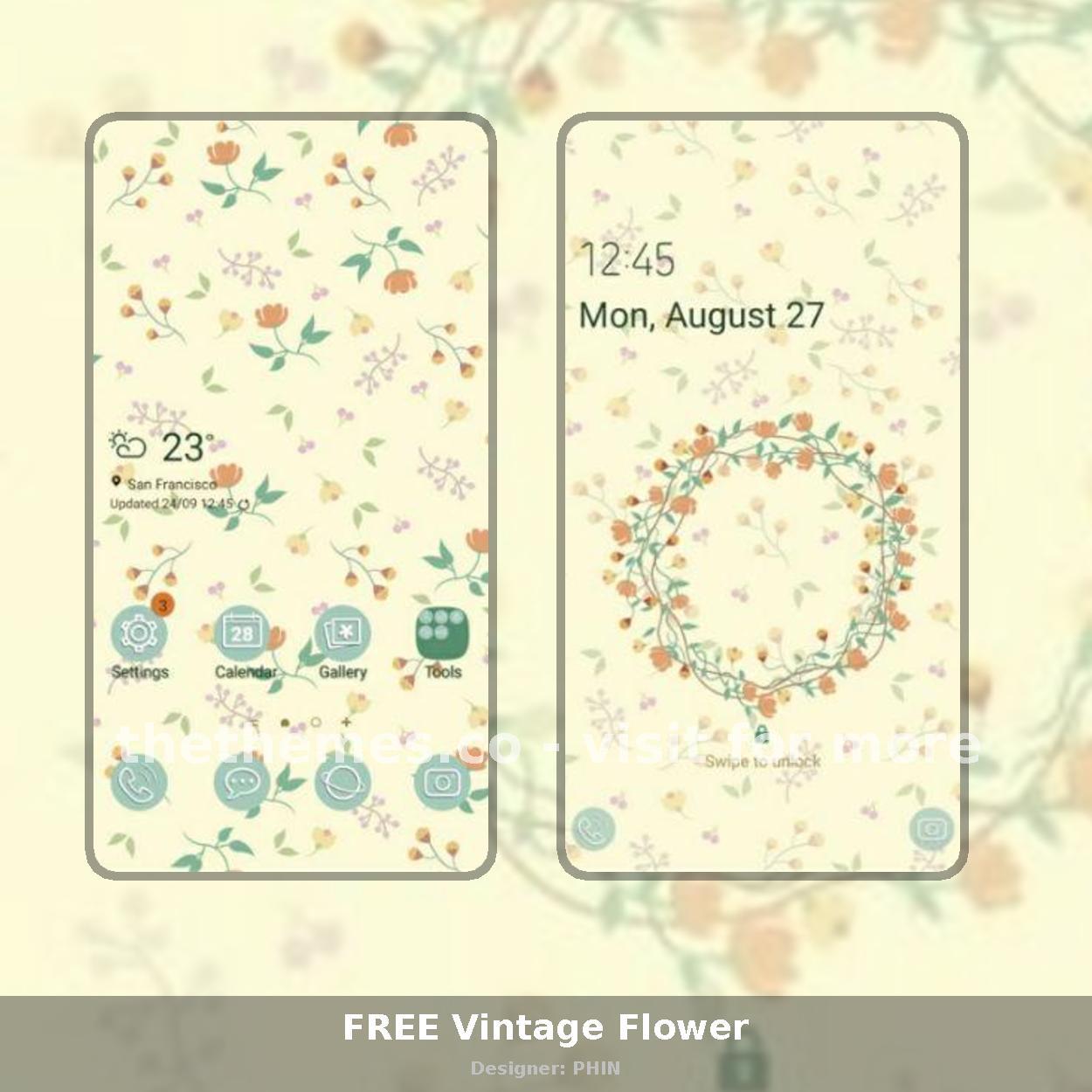 FREE Vintage Flower