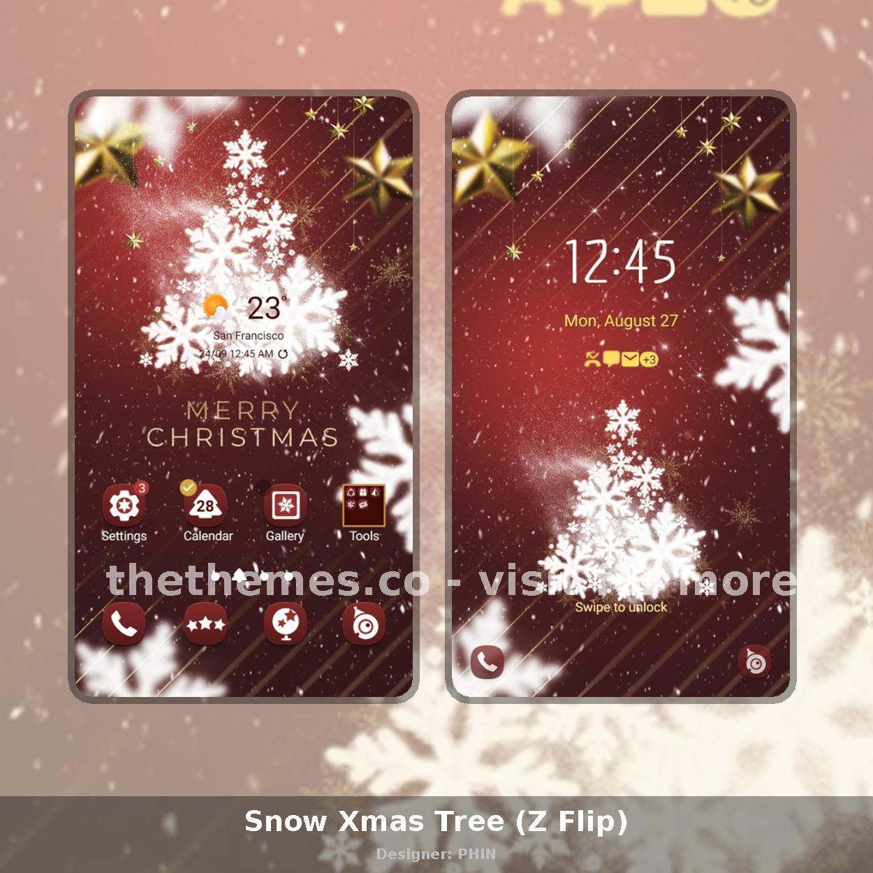 Snow Xmas Tree (Z Flip)