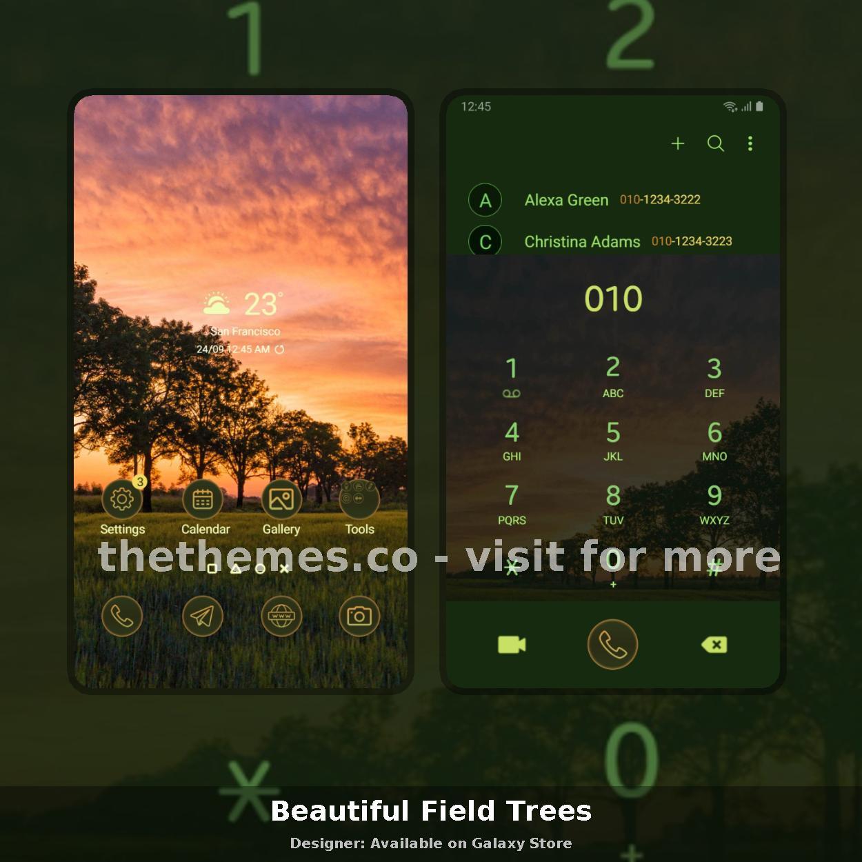 Beautiful Field Trees