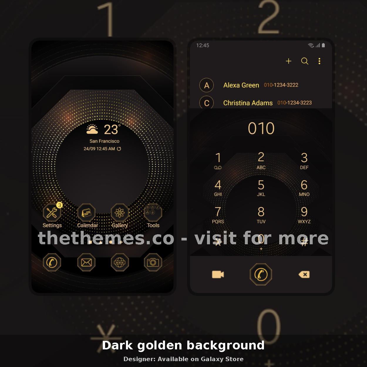 Dark golden background