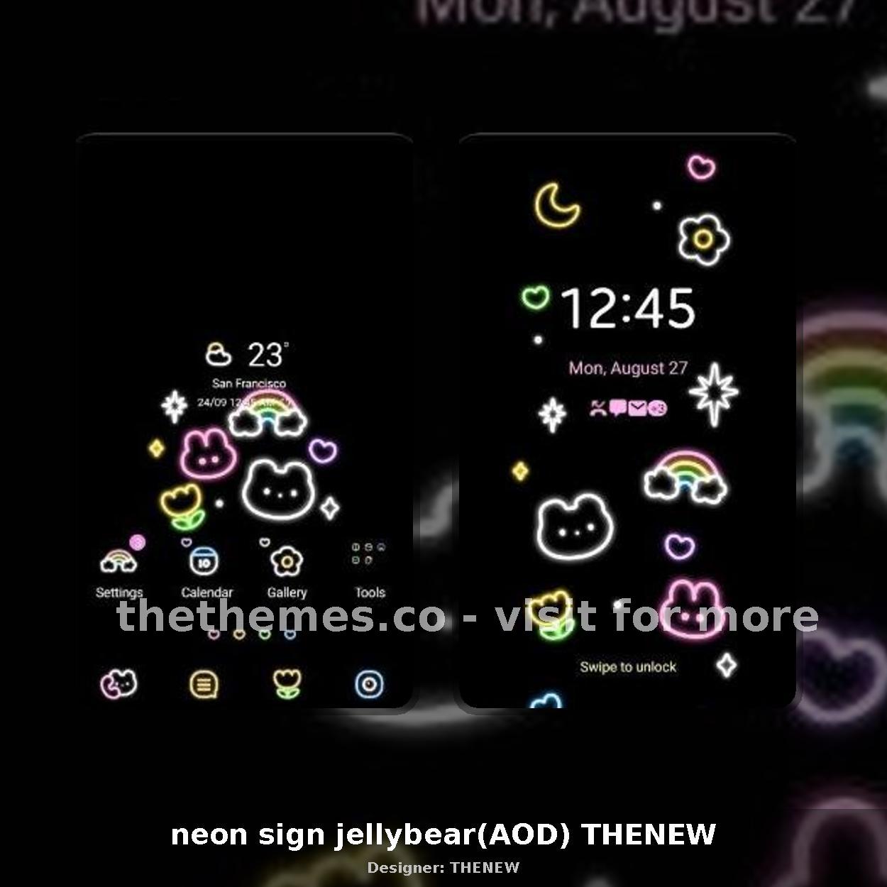 neon sign jellybear(AOD) THENEW
