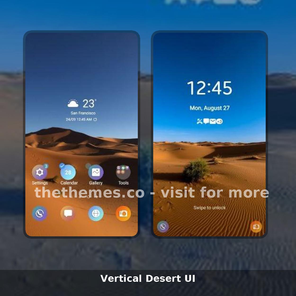 Vertical Desert UI