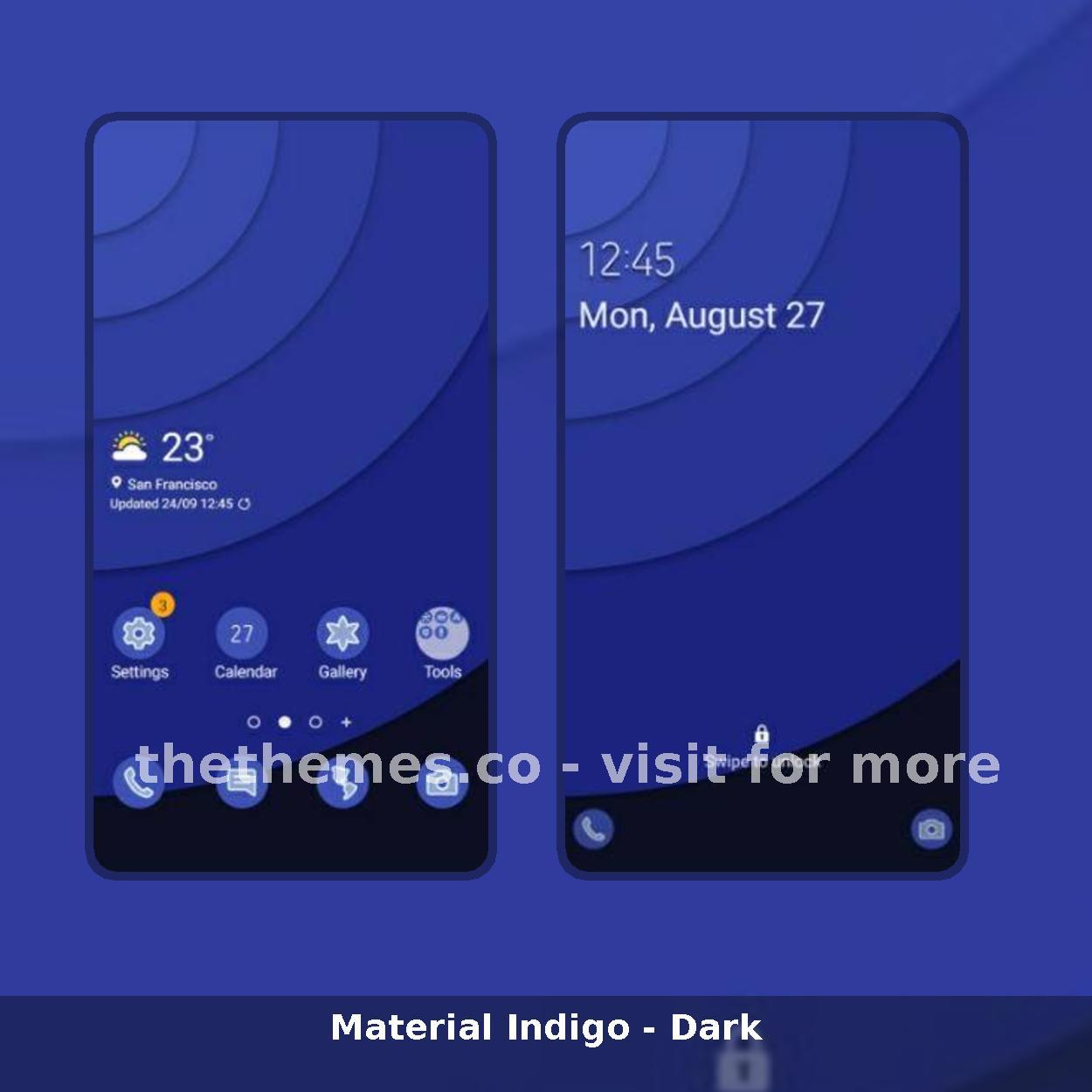 Material Indigo - Dark