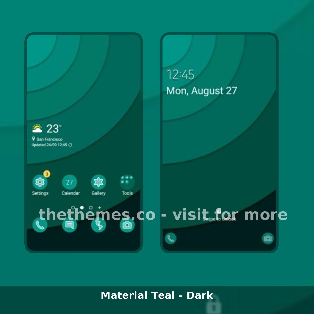Material Teal - Dark
