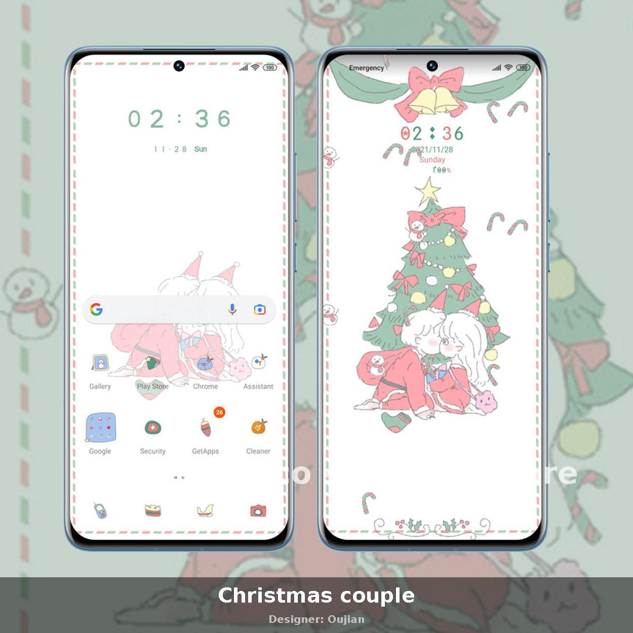 Christmas couple