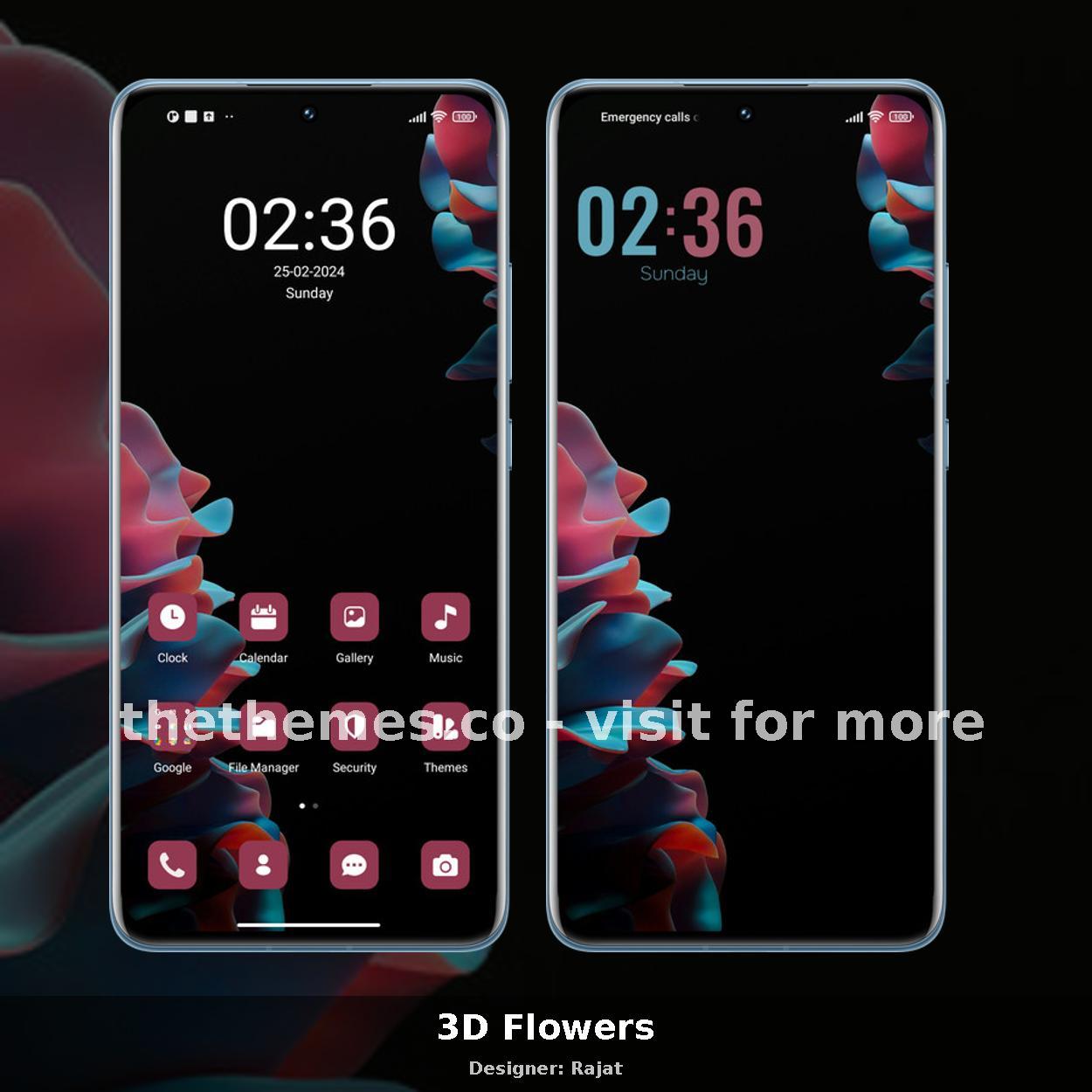 3D Flowers