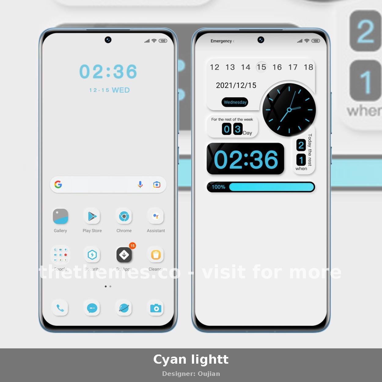 Cyan lightt