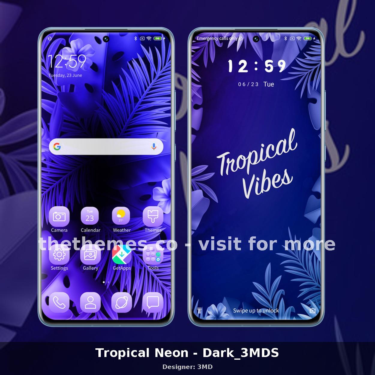 Tropical Neon - Dark_3MDS