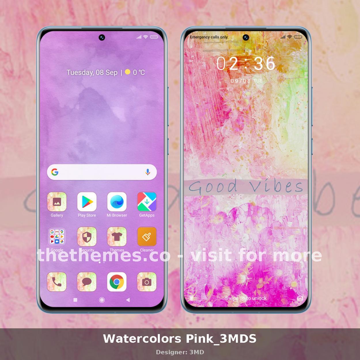 Watercolors Pink_3MDS