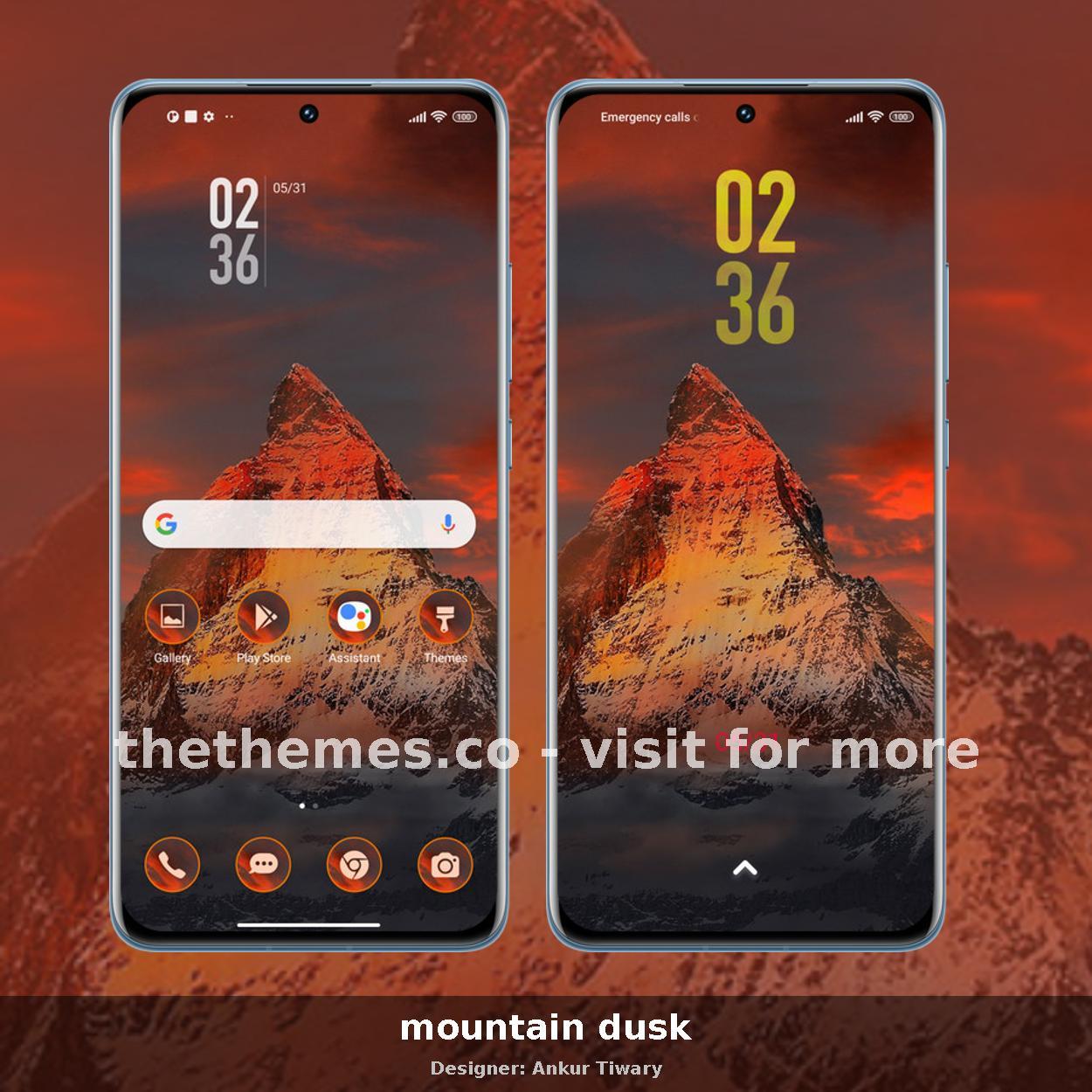 mountain dusk