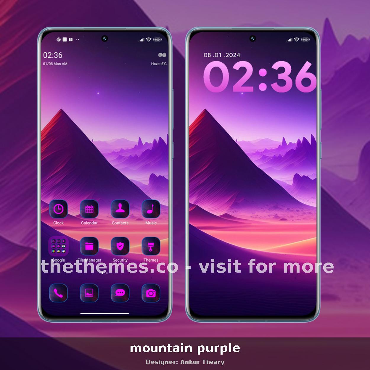 mountain purple