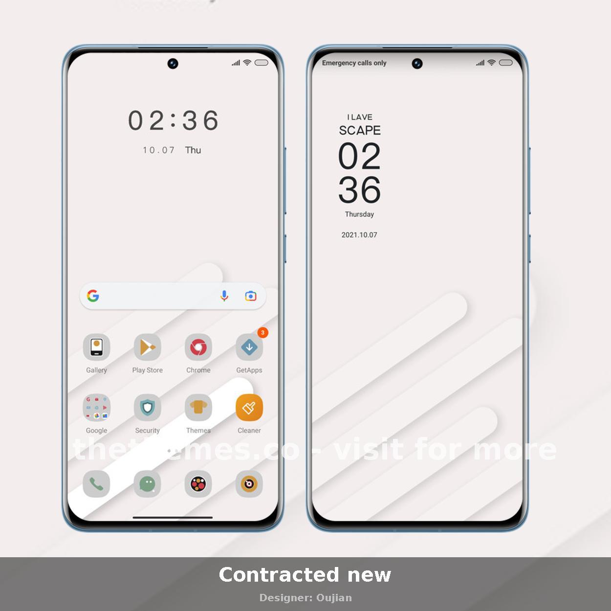 Contracted new