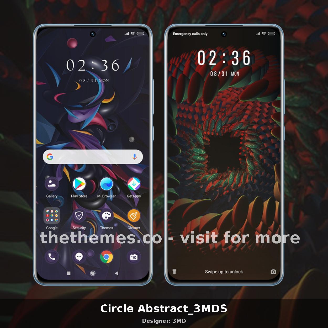 Circle Abstract_3MDS