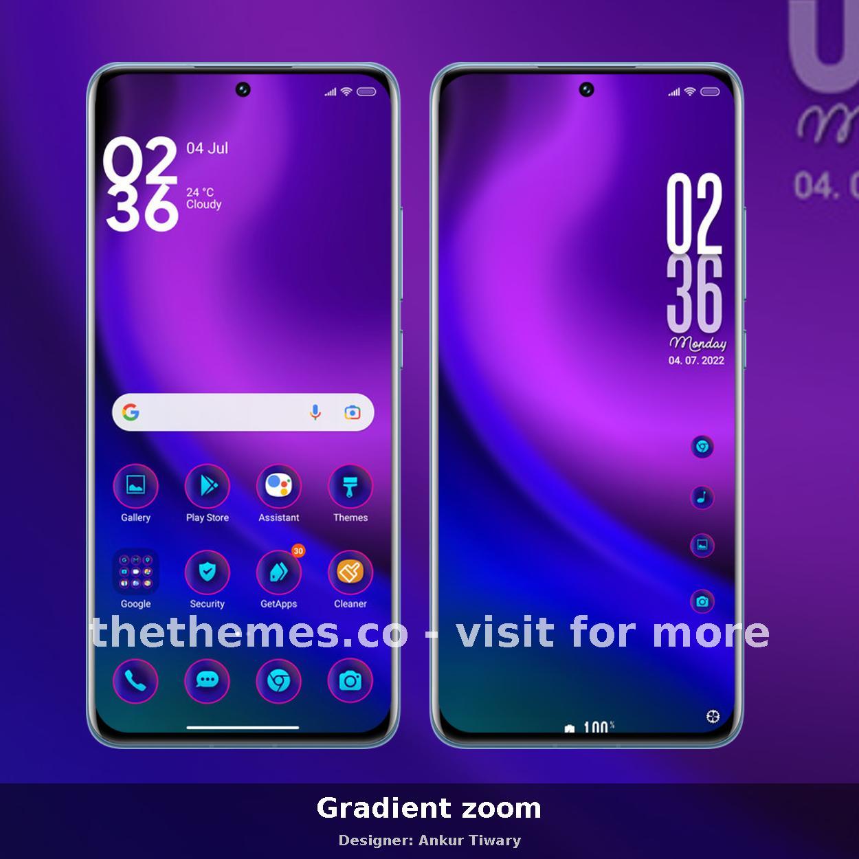 Gradient zoom