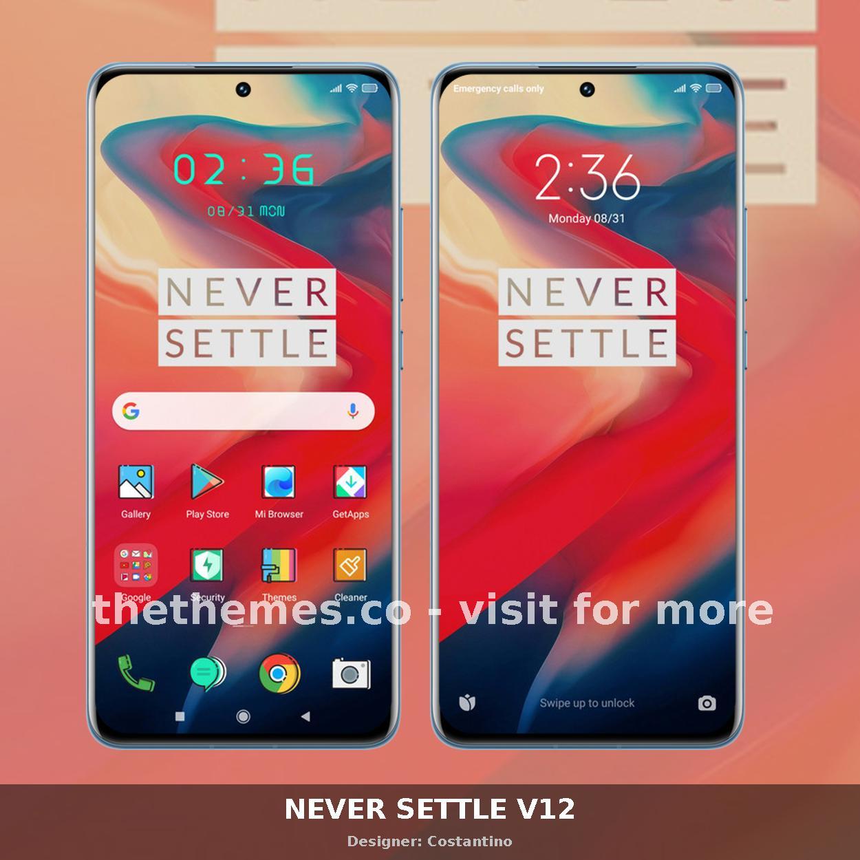 NEVER SETTLE V12