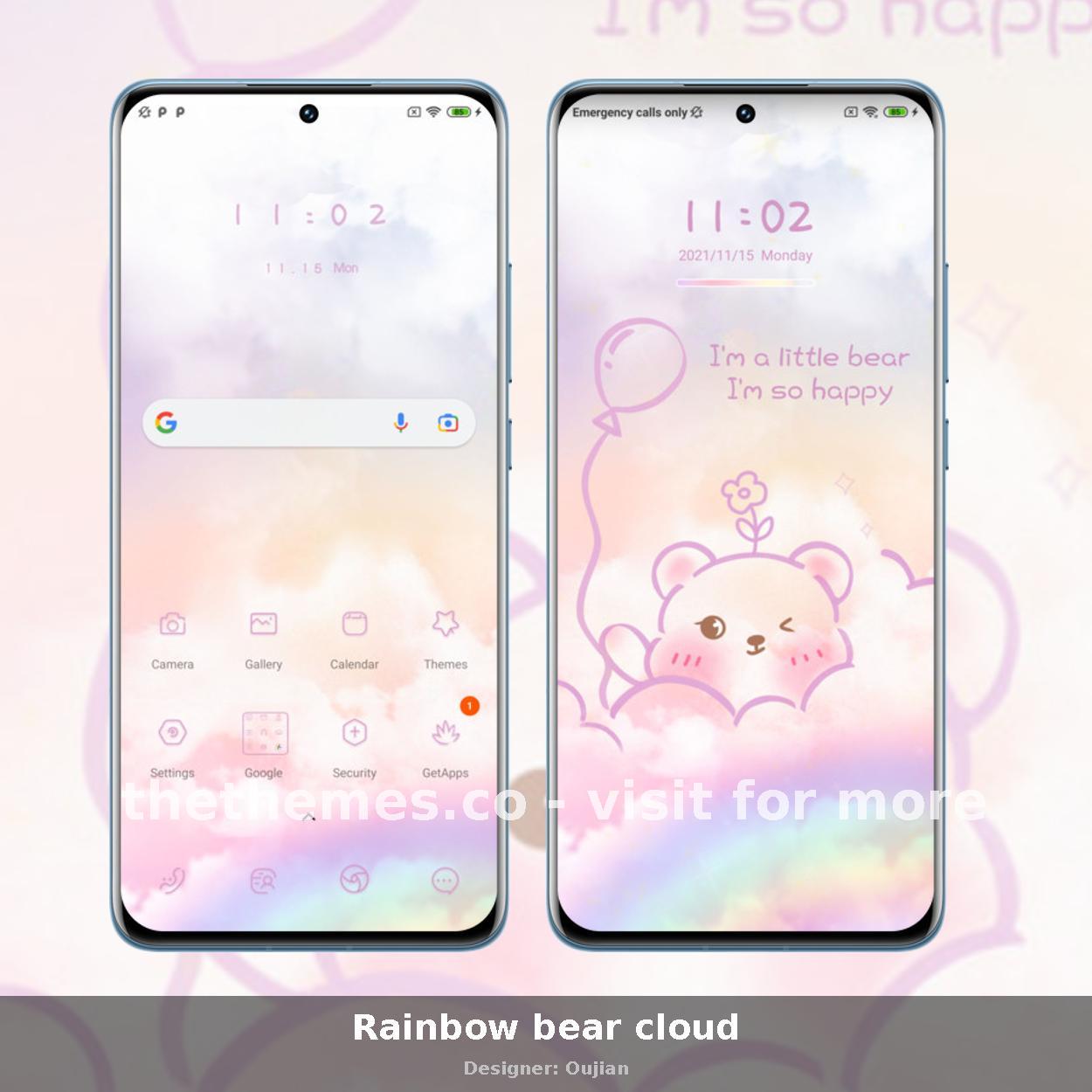 Rainbow bear cloud