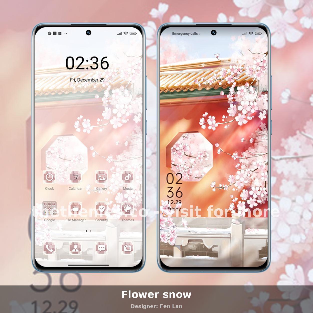 Flower snow
