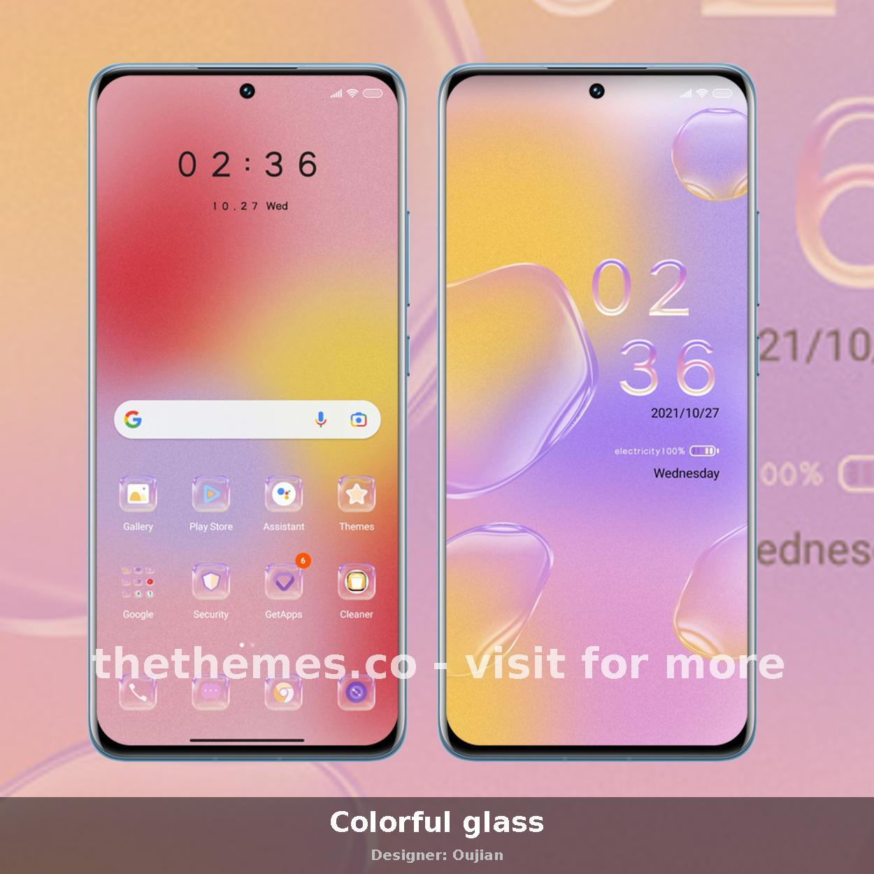 Colorful glass