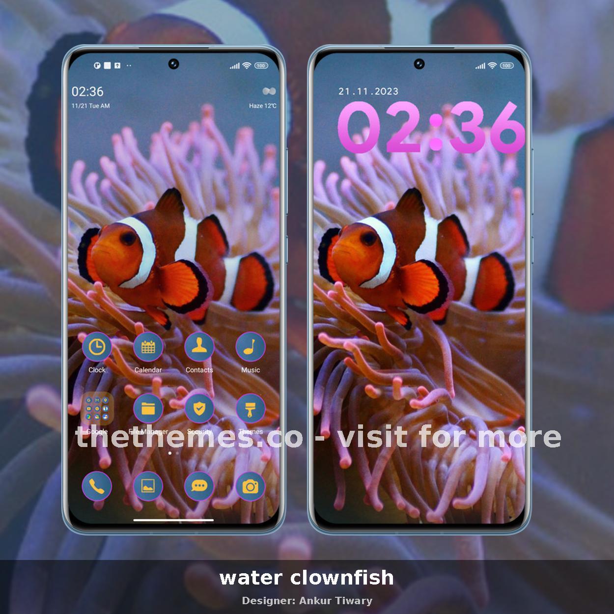 water clownfish