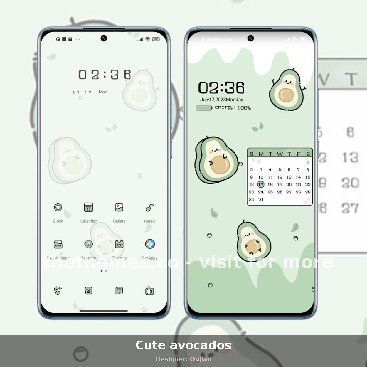 Cute avocados