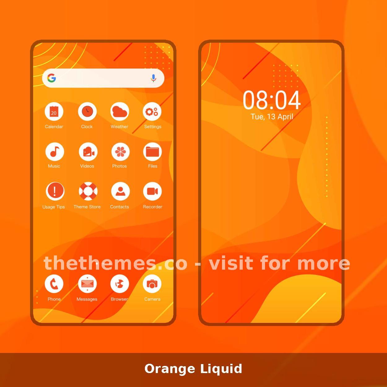 Orange Liquid