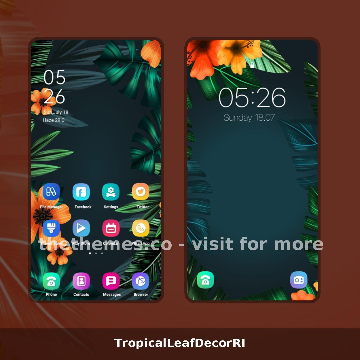 TropicalLeafDecorRI