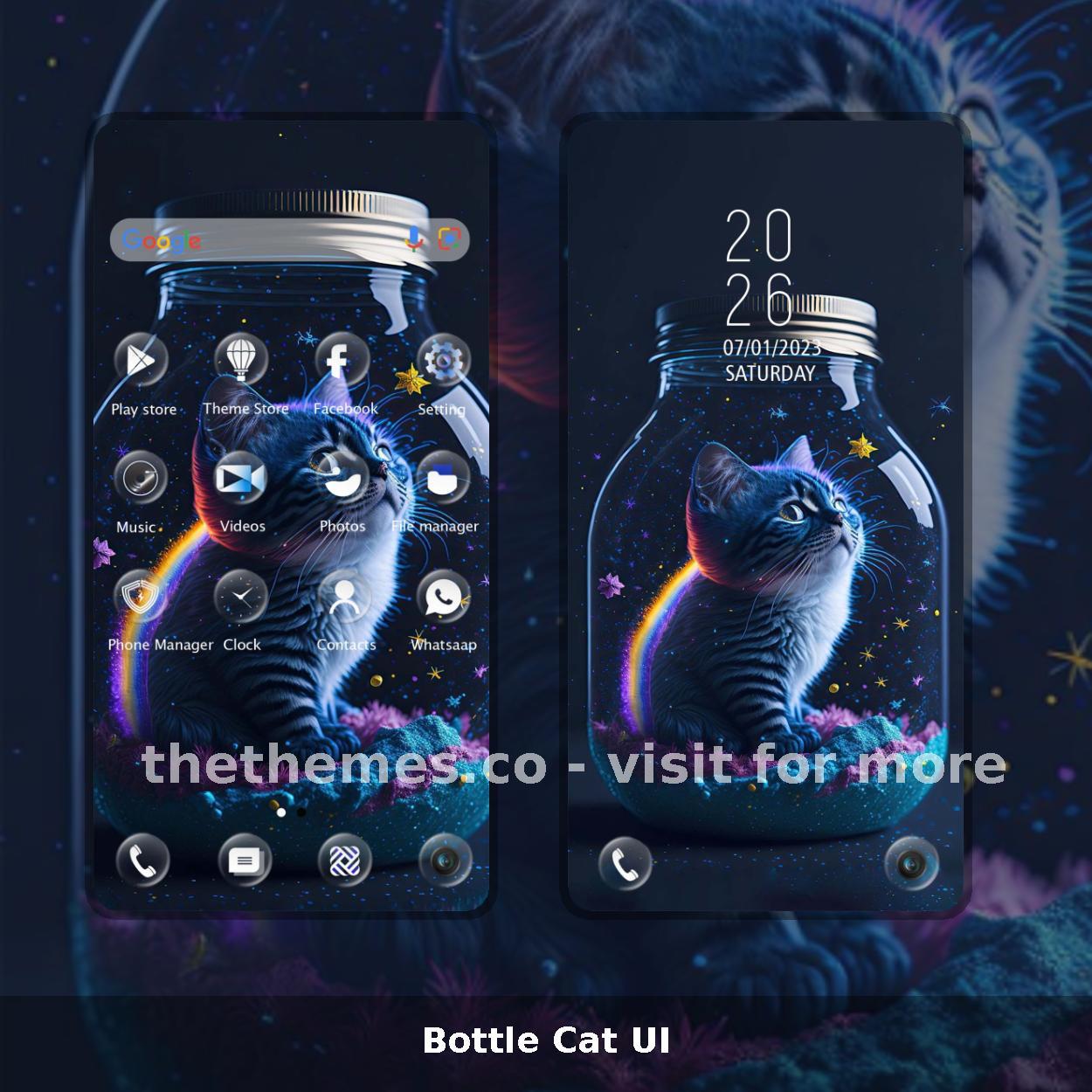 Bottle Cat UI