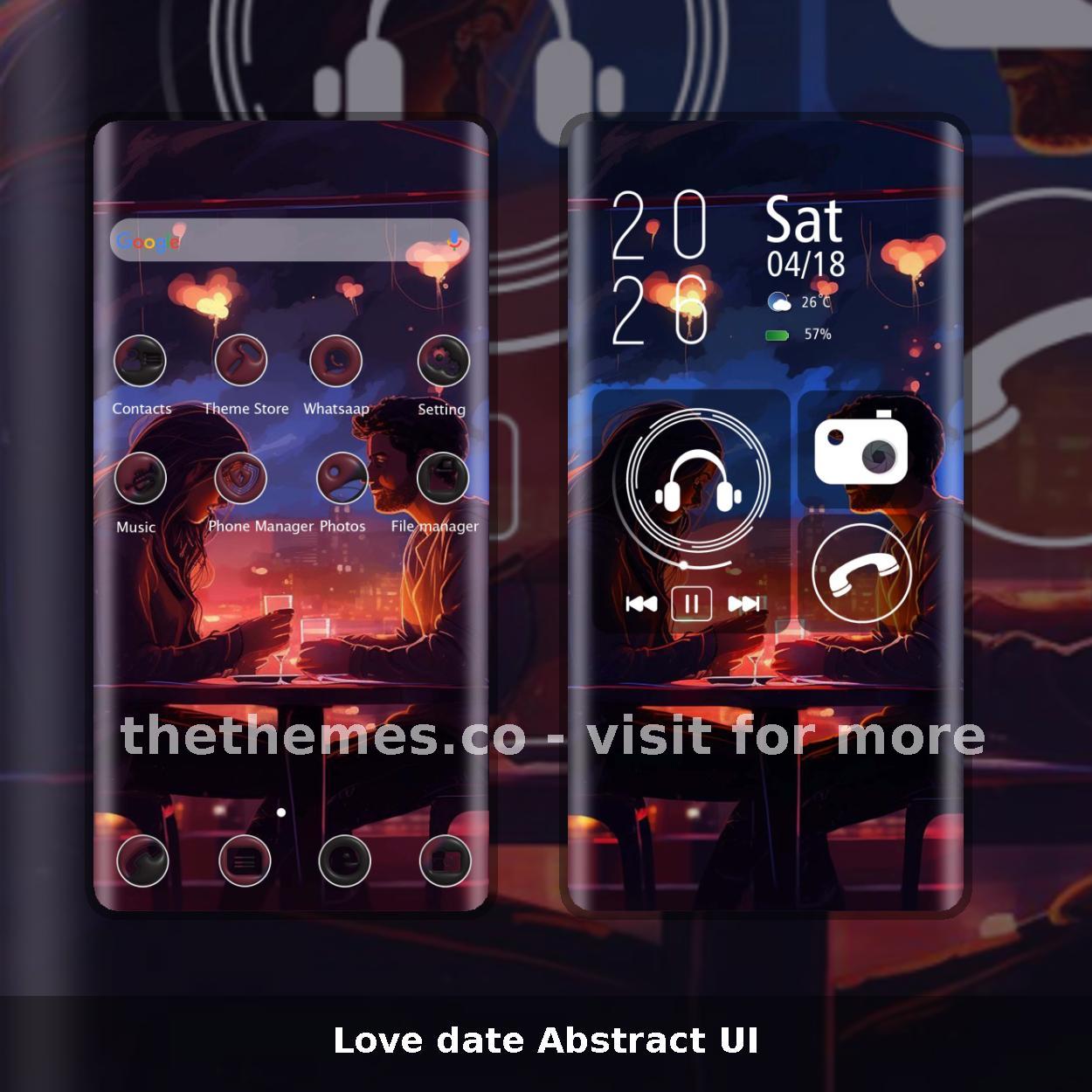 Love date Abstract UI