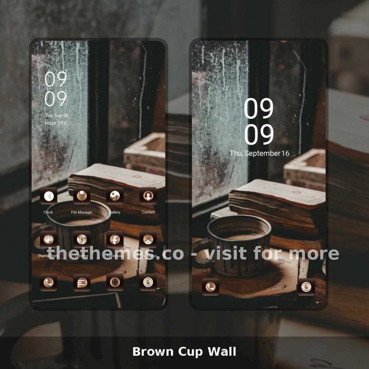 Brown Cup Wall