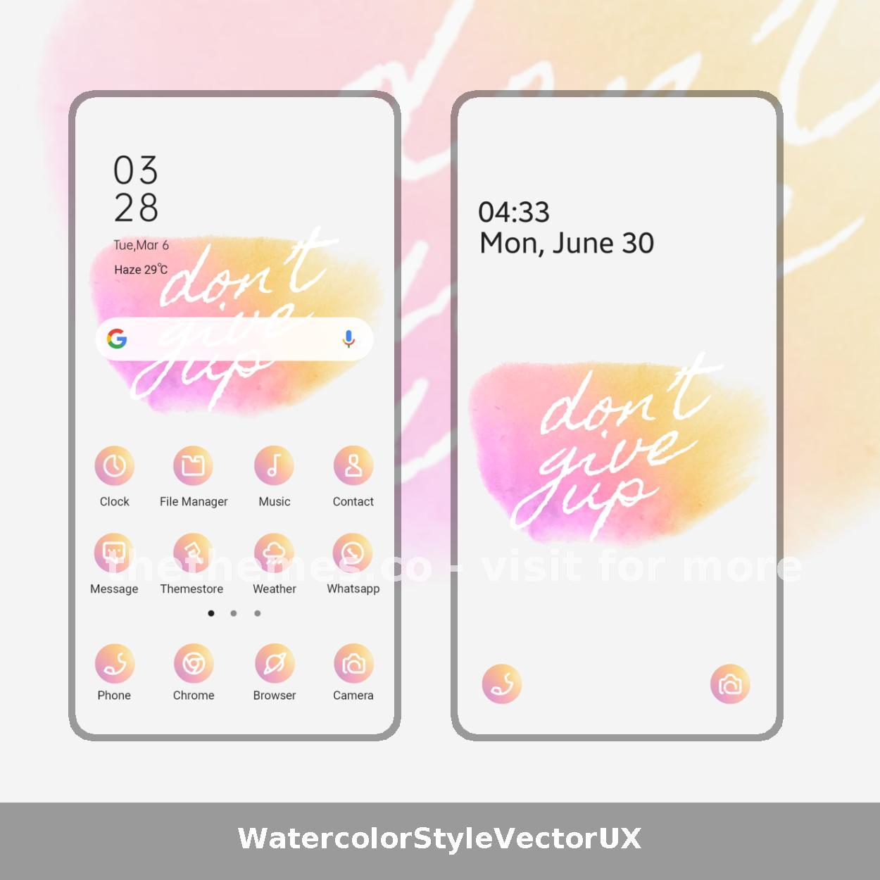 WatercolorStyleVectorUX