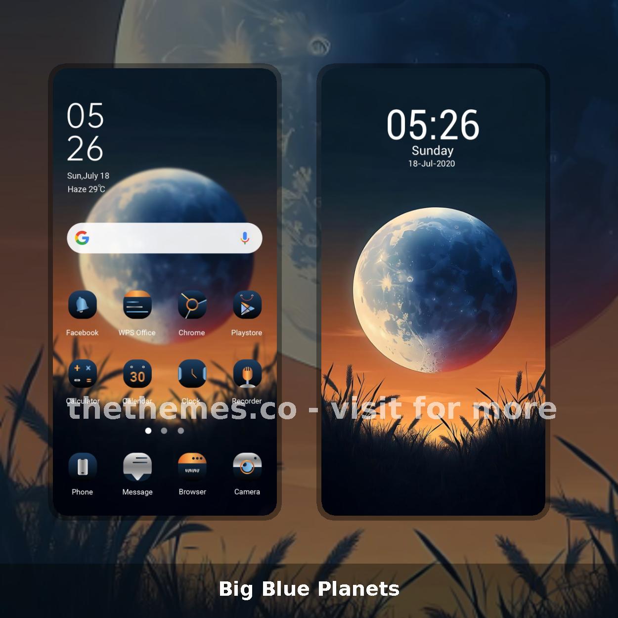 Big Blue Planets